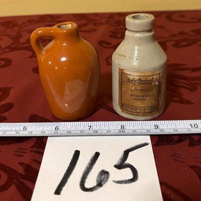 Vintage Small Crock Bottles