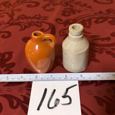 Vintage Small Crock Bottles