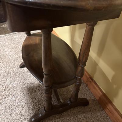 Vintage Oval Side Table