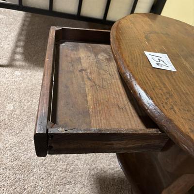 Vintage Oval Side Table
