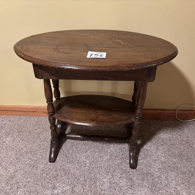 Vintage Oval Side Table