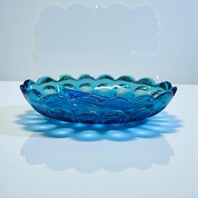 Sale Photo Thumbnail #482: ,Anchor Hocking Laser Blue Relish Dish
Approximately 5"X7"
