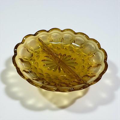 Sale Photo Thumbnail #488: ,Anchor Hocking Amber Relish Dish
Approximately 5"X7"