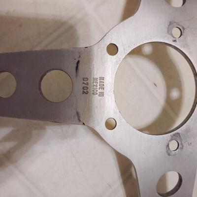 wooden steering wheel