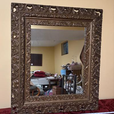 Vintage Wooden Mirror