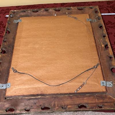 Vintage Wooden Mirror