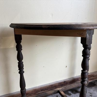 Vintage Half Moon Table