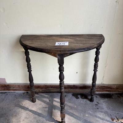 Vintage Half Moon Table