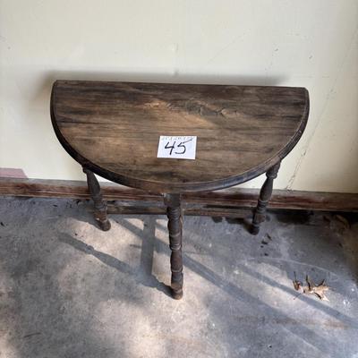 Vintage Half Moon Table