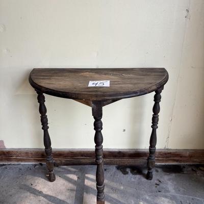 Vintage Half Moon Table