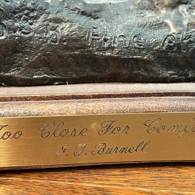 Too Close for Comfort by Burnell sculpture