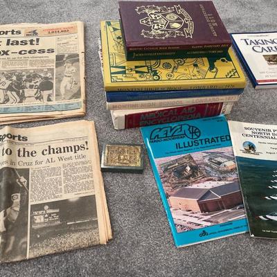 Yearbooks and newspapers