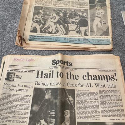 Yearbooks and newspapers