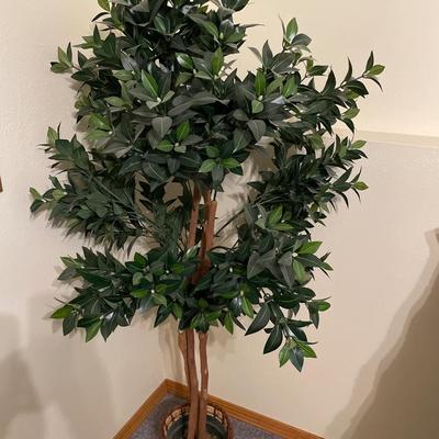 Green faux plant