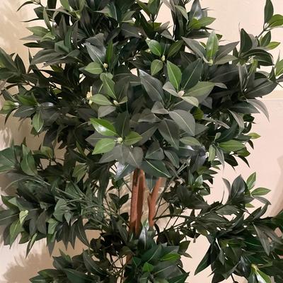Green faux plant