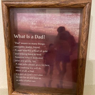 Glass window decor and dad decor