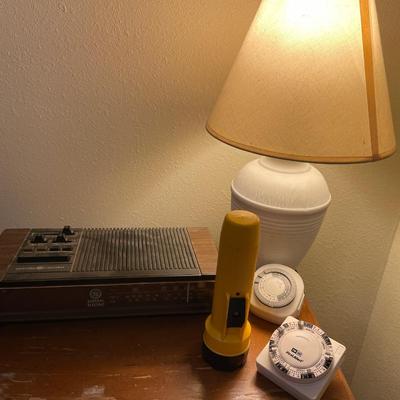 Lamp, timers and clock