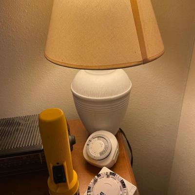 Lamp, timers and clock