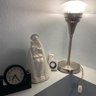Hummel Flower Madonna, Lamp & clock