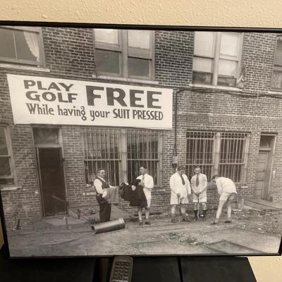 Golf posters frames