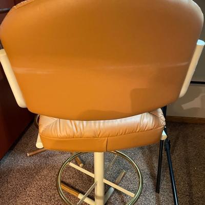 Padded counter high stools