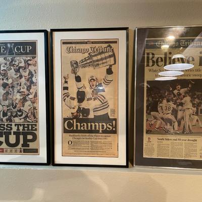 3 framed news sports articles