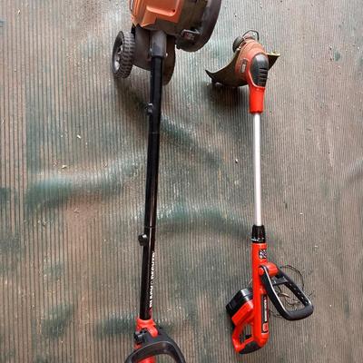 Black & Decker 18 V Weedwhacker cordless and a black and decker Sidewalk edge