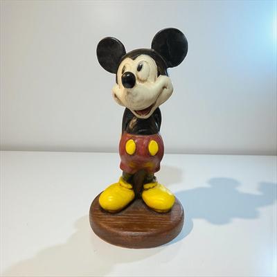 Sale Photo Thumbnail #693: Walt Disney Mickey Mouse Simulated Wood Figurine
Approximately 10" tall