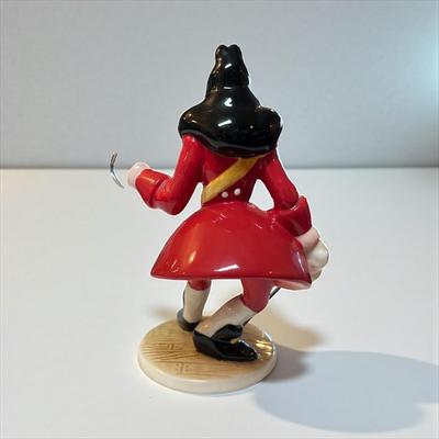 Sale Photo Thumbnail #700: Walt Disney Captain Hook Porcelain Figurine from the Movie Peter Pan.  I've Got You This Time
Approximately5.5" tall