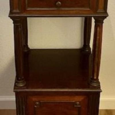 Antique Marble Top Night Stand