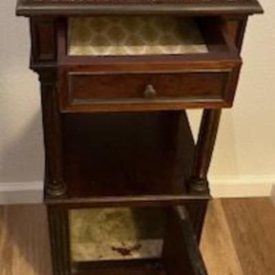 Antique Marble Top Night Stand