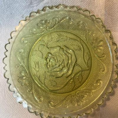 Sale Photo Thumbnail #723: Vintage Imperial Glass Americana Cup Plates Set of 6 in assorted colors