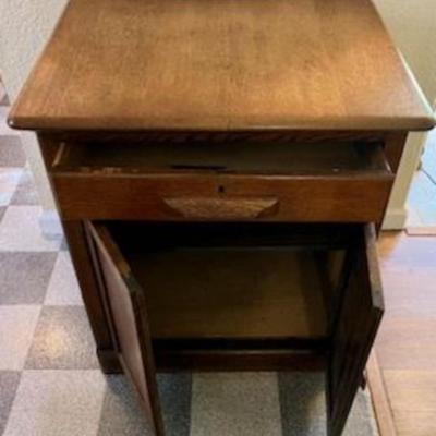 George Fuller Desk Company Vintage Oak Cabinet