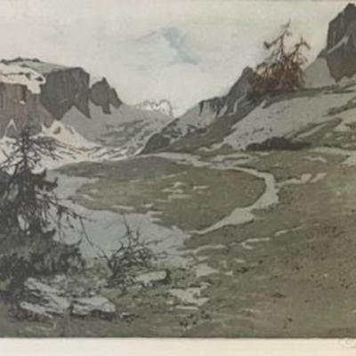Etching By Josef Eidenberger