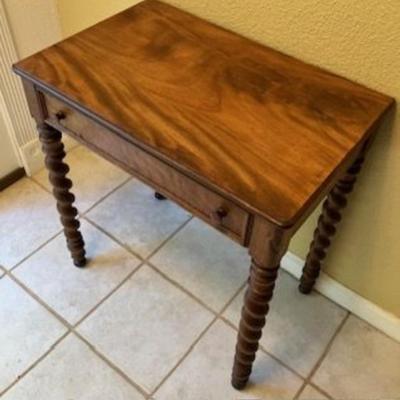Antique Bobbin Leg Side Table