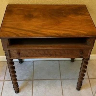 Antique Bobbin Leg Side Table