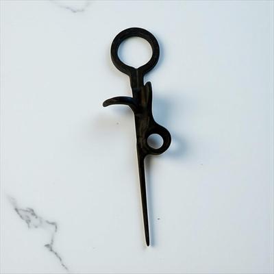 Sale Photo Thumbnail #740: Wrought Iron Miner's Candlestick Holder also know as Sticking Tommy
Approximately 10.5"