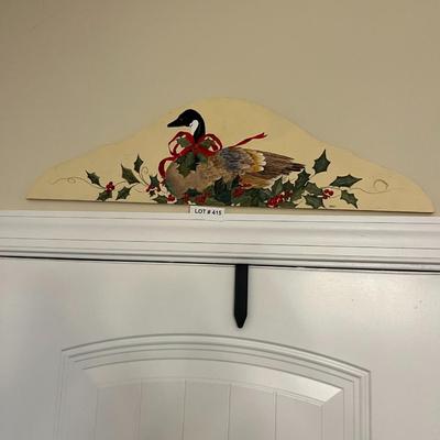 Sale Photo Thumbnail #743: Hand Painted Wooden Goose Decor