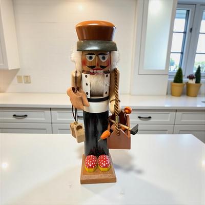 Sale Photo Thumbnail #746: Original Steinbach Volkskunst Nutcracker  Made in West Germany
Approximately 15" tall