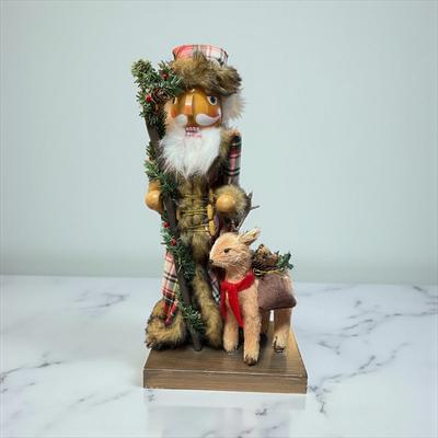 Sale Photo Thumbnail #775: Santa and raindeer Nutcracker
Approximately 19.5"