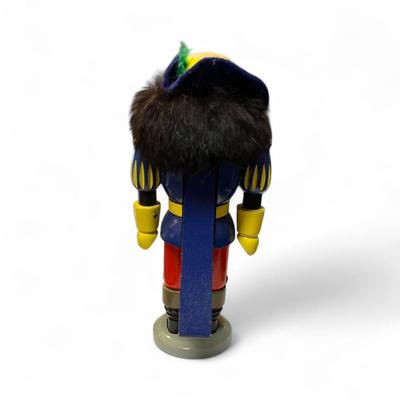 Sale Photo Thumbnail #851: Musketeer Nutcracker   Made in Germany  Paint Peeling on hat
Approximately 8.5"