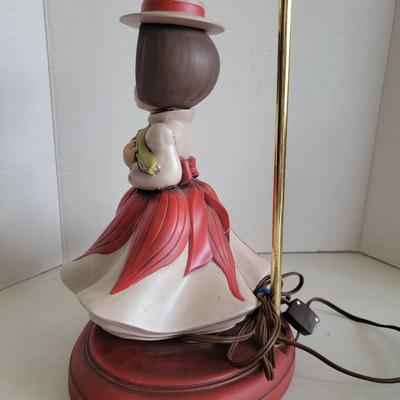 Singing Flower Girl Ceramic Lamp