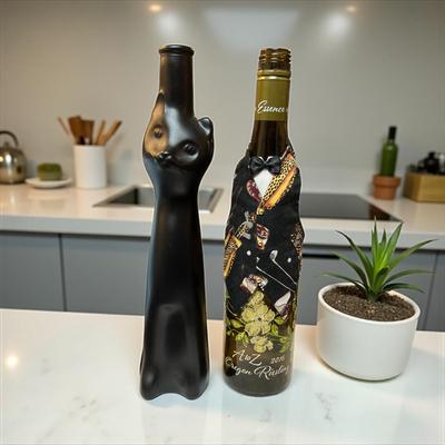 Sale Photo Thumbnail #898: Set of Two Decorative Wine Bottles