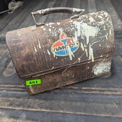 vintage metal lunch box