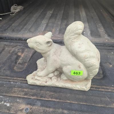 Concrete Squirrel yard figurine