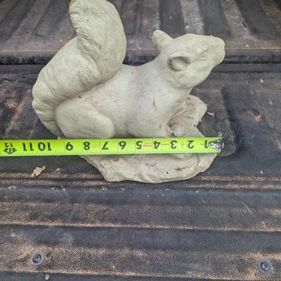Concrete Squirrel yard figurine