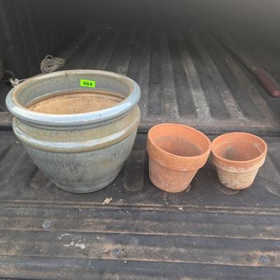 Flower pots lot of 3