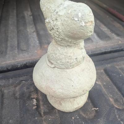 Concrete yard ornament- Mouse sitting on Mushroom