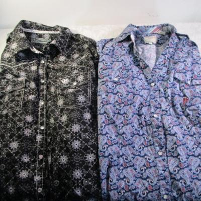 2 women's Western shirts