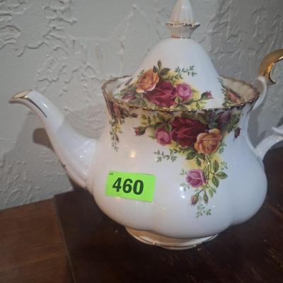 Royal Albert old country rose teapot fine bone china